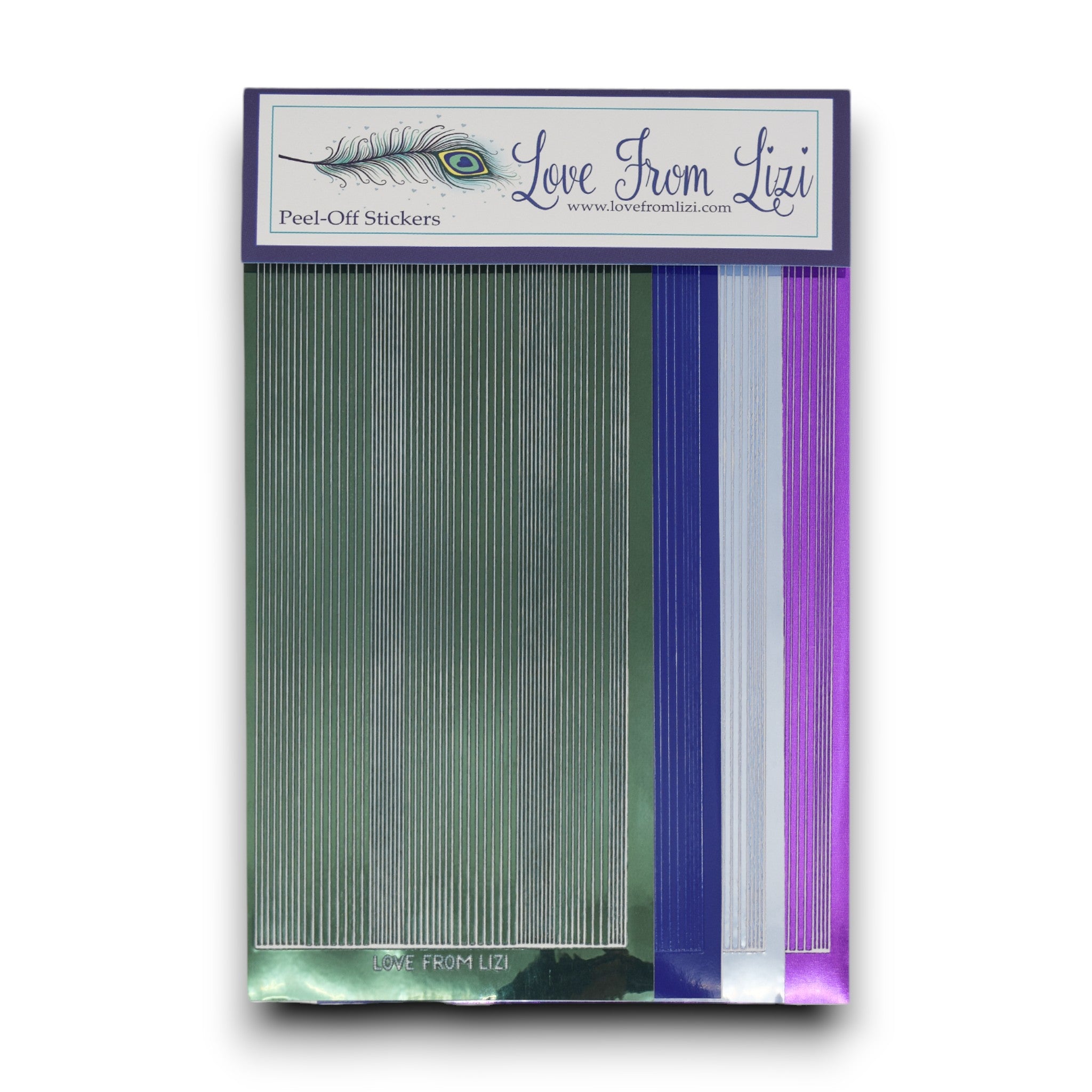 Full Bloom - Pin Stripe Peel-Off 4 Pack